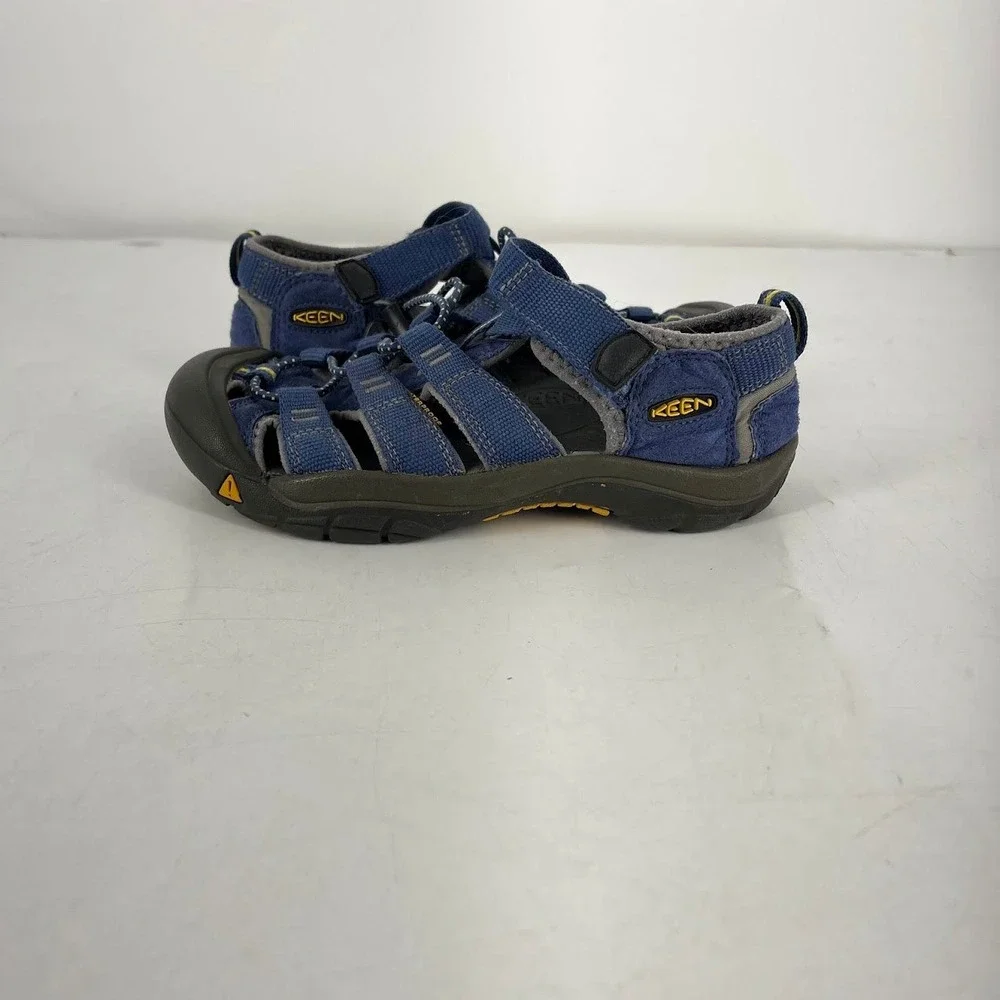 Keen Newport‎ H2 Kids Blue Yellow Waterproof Sport Sandals Size 2 US 34 EU